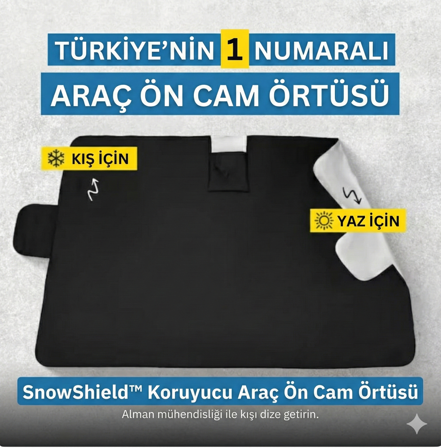 SnowShield™ Pro - 4 Mevsim Kar  Buz ve Güneş Önleyici Cam Kalkanı