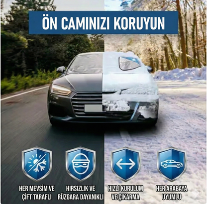 SnowShield™ Pro - 4 Mevsim Kar  Buz ve Güneş Önleyici Cam Kalkanı